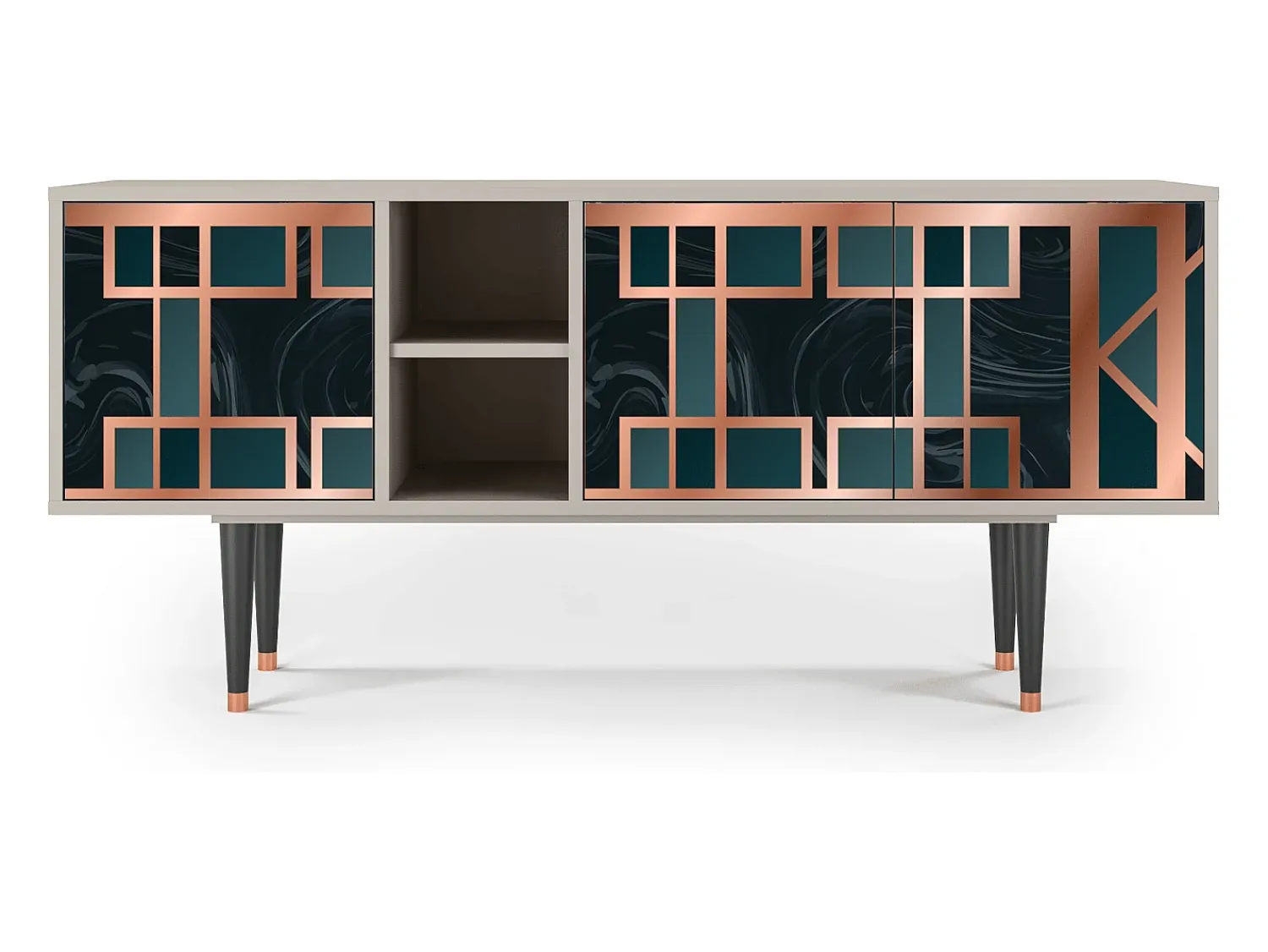 Mueble de TV - 150х69х41 cm - T5 - Emerald Metro, Areia^ Móvel De Tv