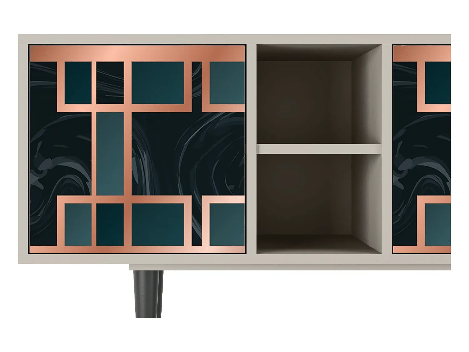 Mueble de TV - 150х69х41 cm - T5 - Emerald Metro, Areia^ Móvel De Tv