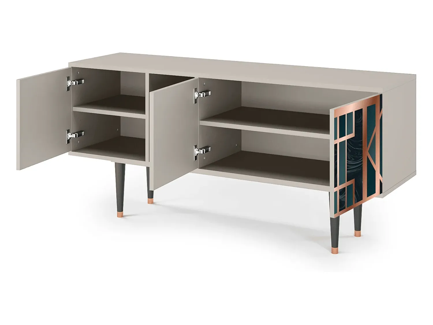 Mueble de TV - 150х69х41 cm - T5 - Emerald Metro, Areia^ Móvel De Tv