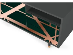 Mueble de TV - 125х56х41 cm - T7 - Emerald Gatsby, Antracite^ Móvel De Tv