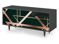 Mueble de TV - 125х56х41 cm - T7 - Emerald Gatsby, Antracite^ Móvel De Tv