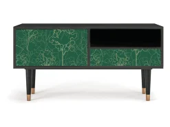 Móvel De Tv* Mueble de TV - 115х59х48 cm - T3 - Emerald Forest, Antracite Cinza antracite