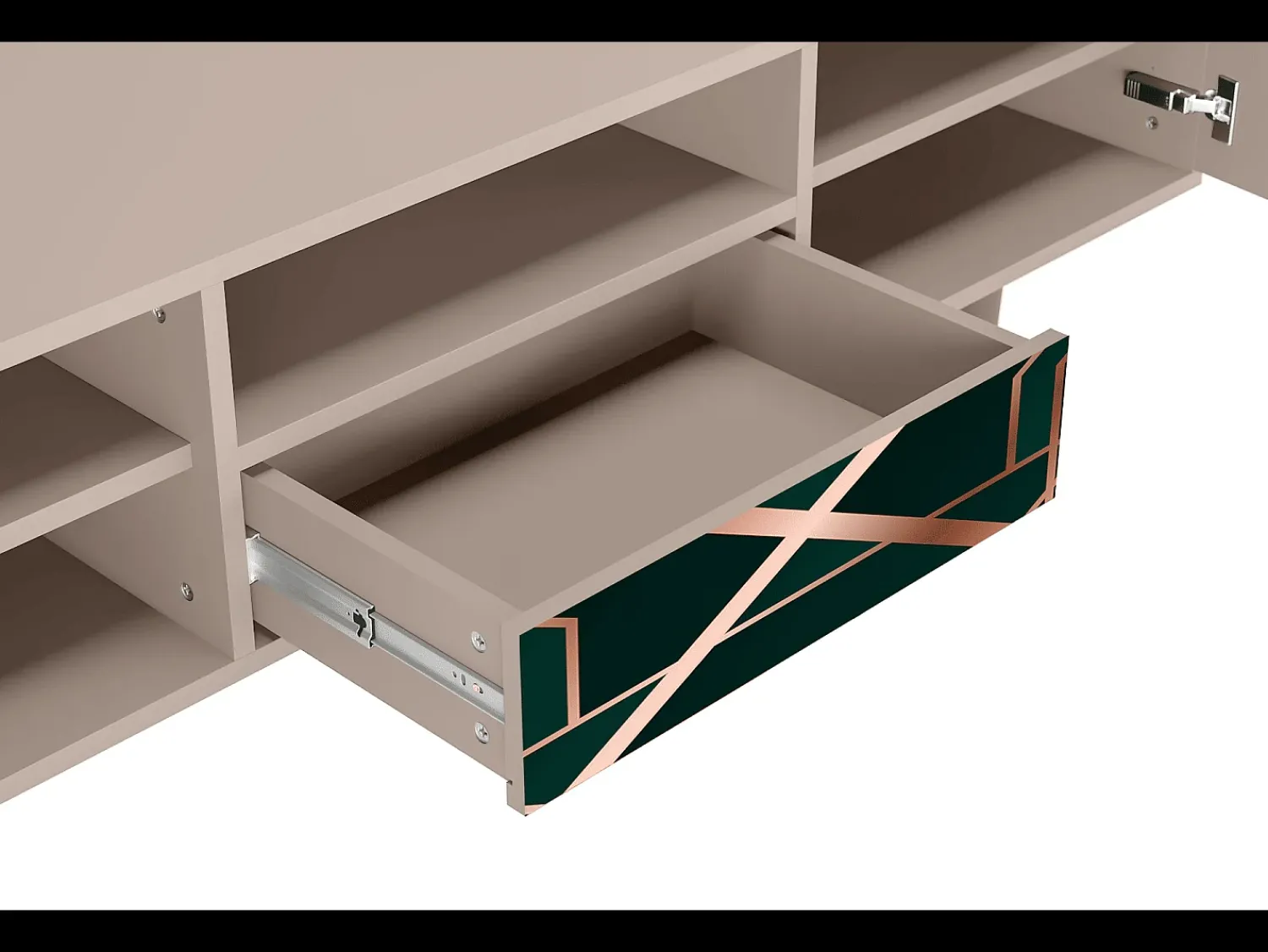 Mueble de TV - 170х59х41 cm - T6 - Emerald Gatsby, Latte^ Móvel De Tv