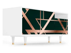 Best Mueble de TV - 125х56х41 cm - T7 - Emerald Gatsby, Branco Bege
