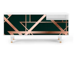 Best Mueble de TV - 125х56х41 cm - T7 - Emerald Gatsby, Branco Bege