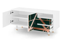 Best Mueble de TV - 125х56х41 cm - T7 - Emerald Gatsby, Branco Bege