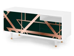 Best Mueble de TV - 125х56х41 cm - T7 - Emerald Gatsby, Branco Bege