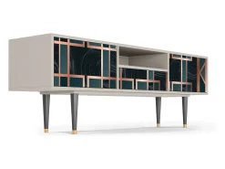 Móvel De Tv| Mueble de TV - 170х59х41 cm - T6 - Emerald Metro, Areia Bege