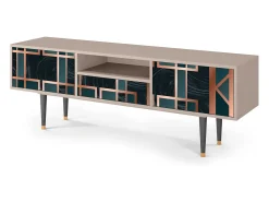 Móvel De Tv| Mueble de TV - 170х59х41 cm - T6 - Emerald Metro, Areia Bege