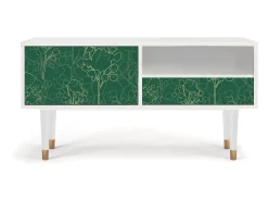 Discount Mueble de TV - 115х59х48 cm - T3 - Emerald Forest, Branco Bege