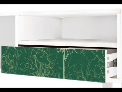 Discount Mueble de TV - 115х59х48 cm - T3 - Emerald Forest, Branco Bege