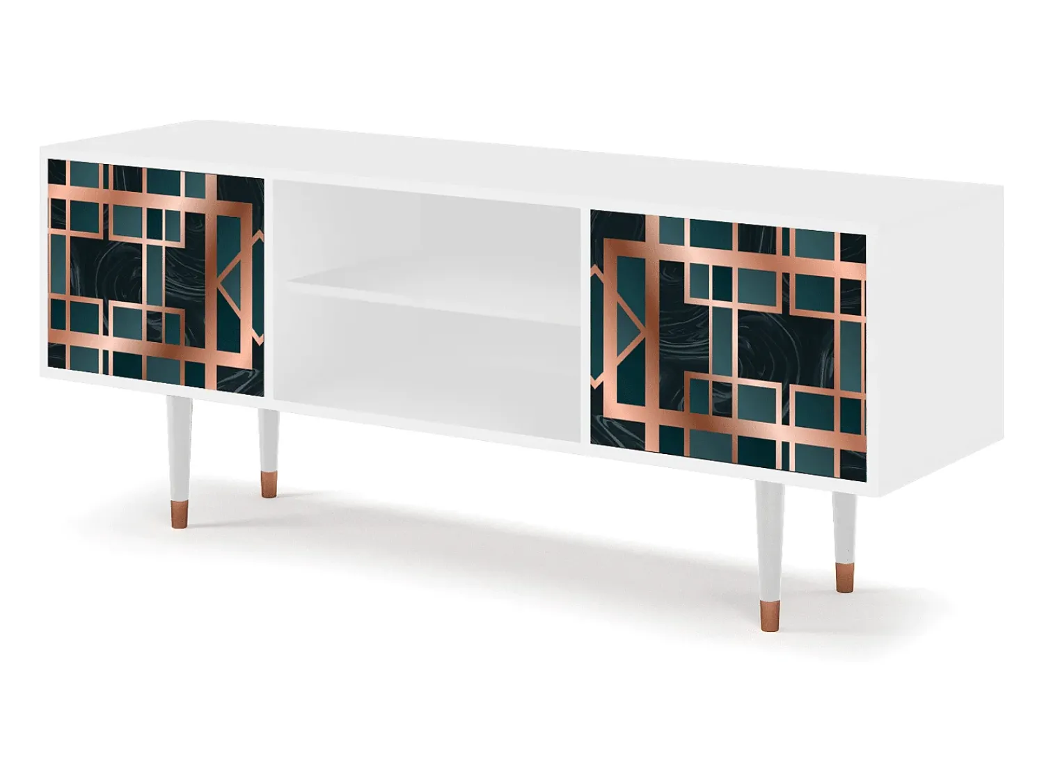 Online Mueble de TV - 170х69х48 cm - T2 - Emerald Metro, Branco Bege