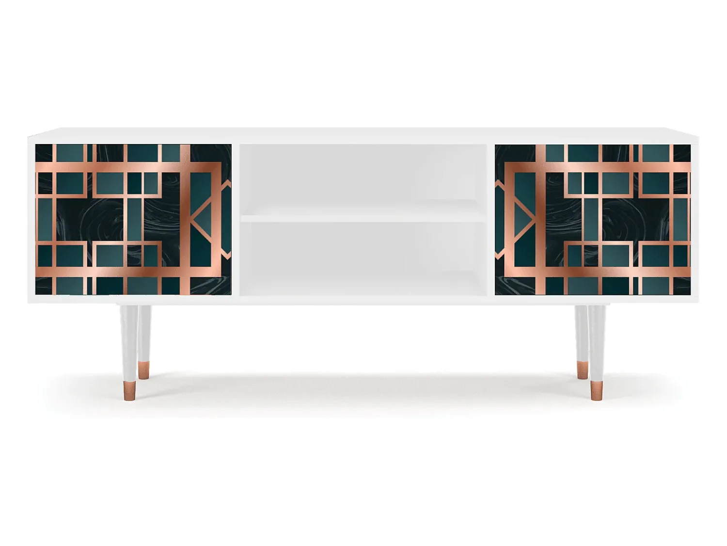 Online Mueble de TV - 170х69х48 cm - T2 - Emerald Metro, Branco Bege