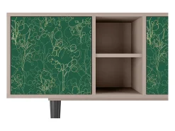 Mueble de TV - 150х69х41 cm - T5 - Emerald Forest, Latte^ Móvel De Tv