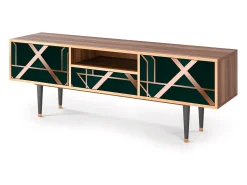 Online Mueble de TV - 170х59х41 cm - T6 - Emerald Gatsby, Nogueira Castanho