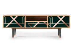Online Mueble de TV - 170х59х41 cm - T6 - Emerald Gatsby, Nogueira Castanho