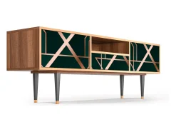 Online Mueble de TV - 170х59х41 cm - T6 - Emerald Gatsby, Nogueira Castanho