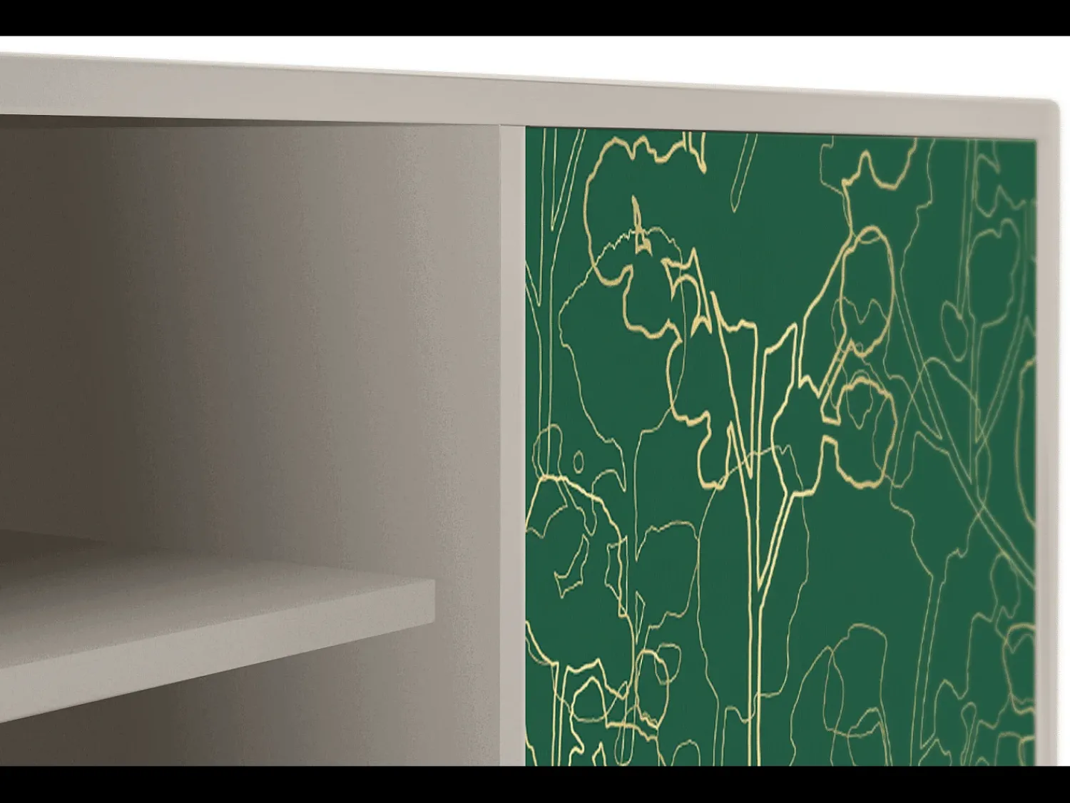Clearance Mueble de TV - 170х69х48 cm - T2 - Emerald Forest, Areia Bege