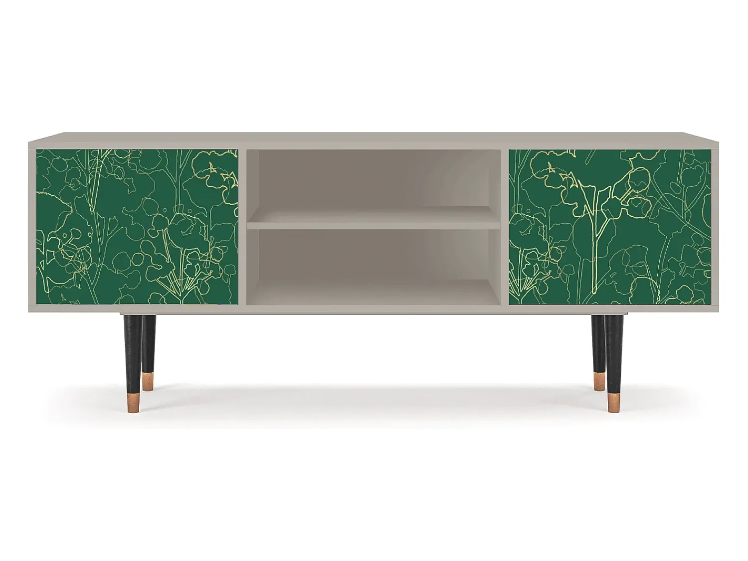 Clearance Mueble de TV - 170х69х48 cm - T2 - Emerald Forest, Areia Bege