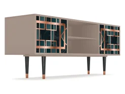 Móvel De Tv| Mueble de TV - 170х69х48 cm - T2 - Emerald Metro, Latte Bege