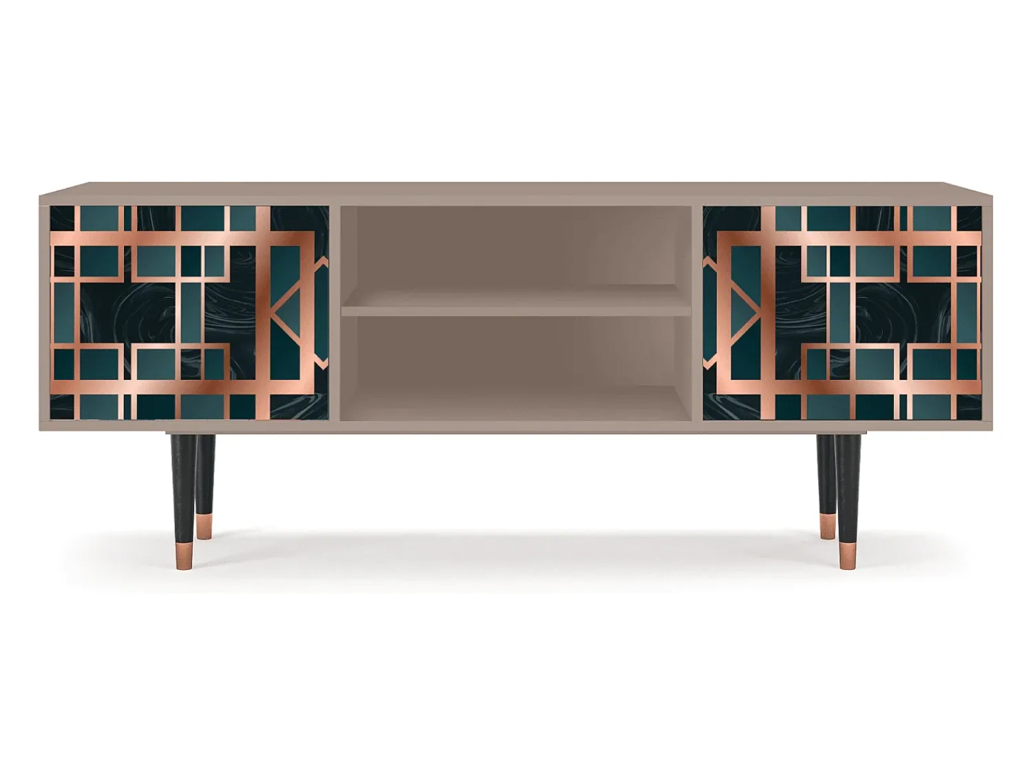 Móvel De Tv| Mueble de TV - 170х69х48 cm - T2 - Emerald Metro, Latte Bege