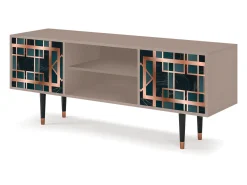 Móvel De Tv| Mueble de TV - 170х69х48 cm - T2 - Emerald Metro, Latte Bege