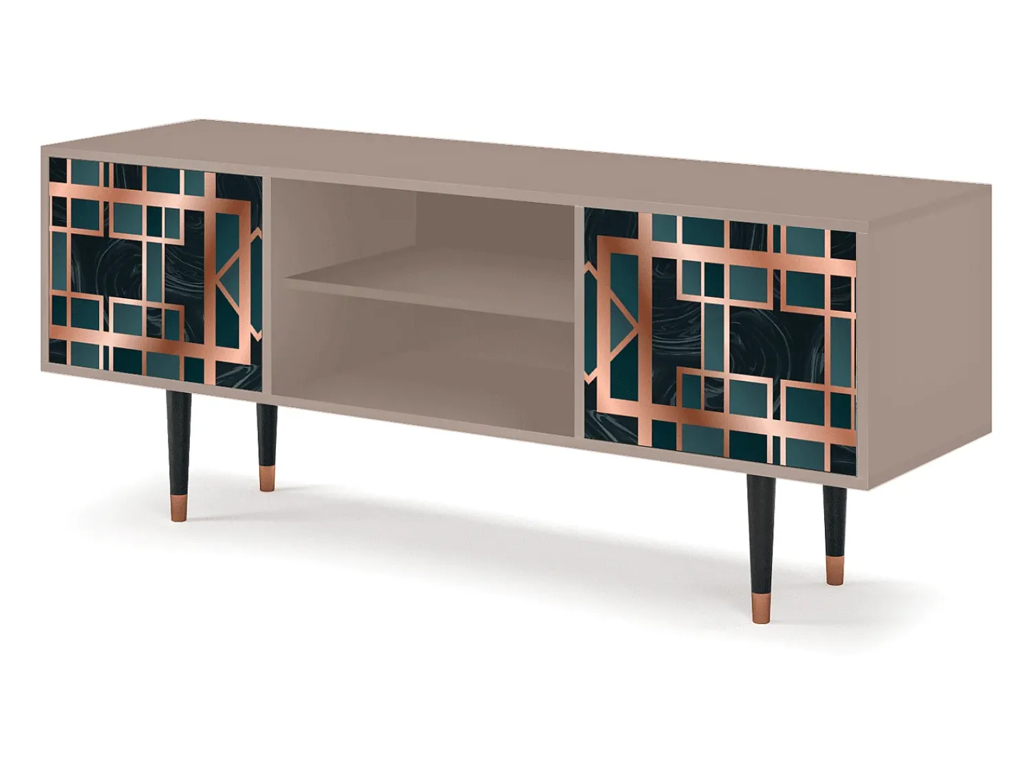 Móvel De Tv| Mueble de TV - 170х69х48 cm - T2 - Emerald Metro, Latte Bege