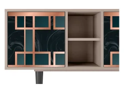 Móvel De Tv* Mueble de TV - 150х69х41 cm - T5 - Emerald Metro, Latte Bege