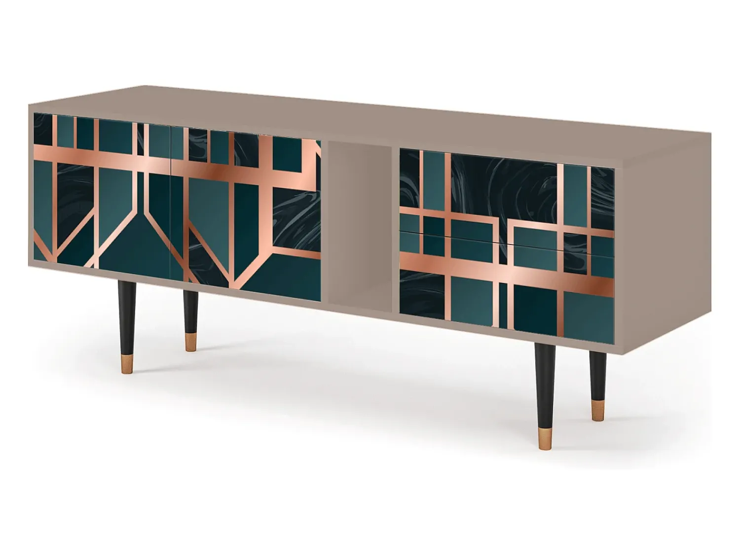Hot Mueble de TV - 170х69х48 cm - T1 - Emerald Metro, Latte Bege