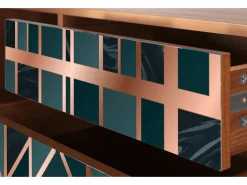 Móvel De Tv* Mueble de TV - 170х59х48 cm - T4 - Emerald Metro, Nogueira Castanho