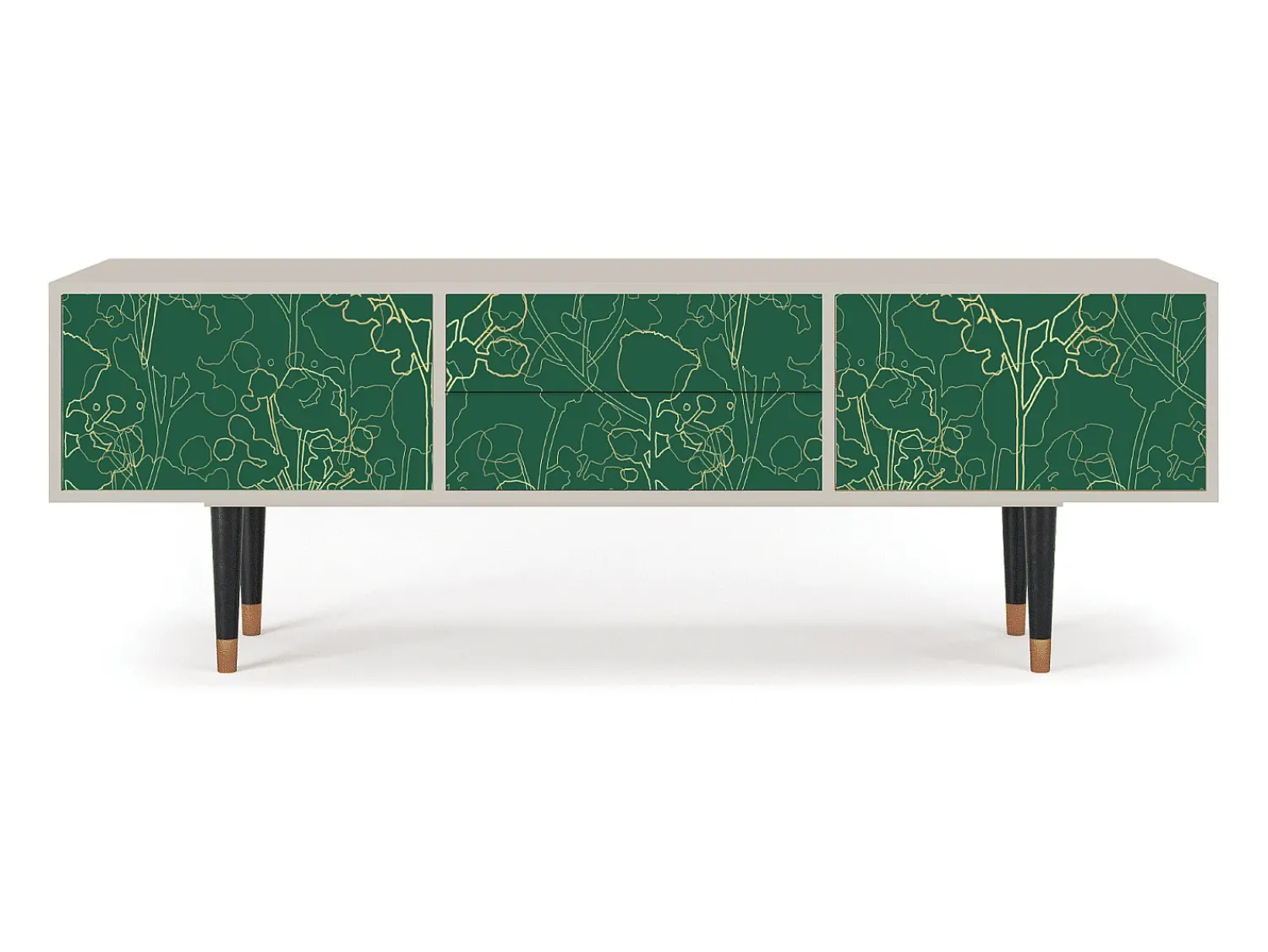 Móvel De Tv* Mueble de TV - 170х59х48 cm - T4 - Emerald Forest, Areia Bege
