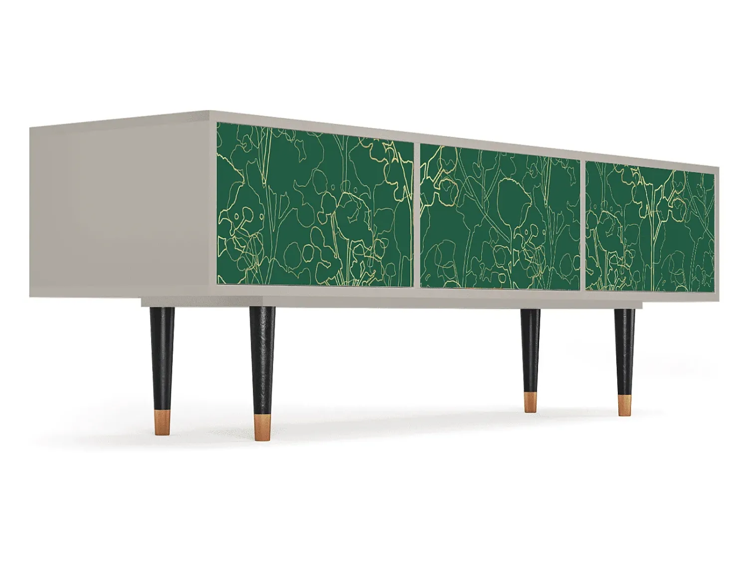 Móvel De Tv* Mueble de TV - 170х59х48 cm - T4 - Emerald Forest, Areia Bege