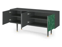 Móvel De Tv| Mueble de TV - 150х69х41 cm - T5 - Emerald Forest, Antracite Cinza antracite
