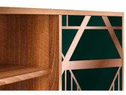 Móvel De Tv| Mueble de TV - 170х69х48 cm - T2 - Emerald Gatsby, Nogueira Castanho