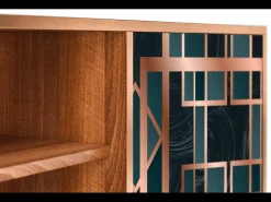 Móvel De Tv| Mueble de TV - 170х69х48 cm - T2 - Emerald Metro, Nogueira Castanho