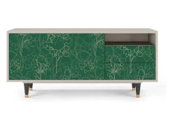 Mueble de TV - 125х56х41 cm - T7 - Emerald Forest, Areia^ Móvel De Tv