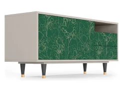 Mueble de TV - 125х56х41 cm - T7 - Emerald Forest, Areia^ Móvel De Tv