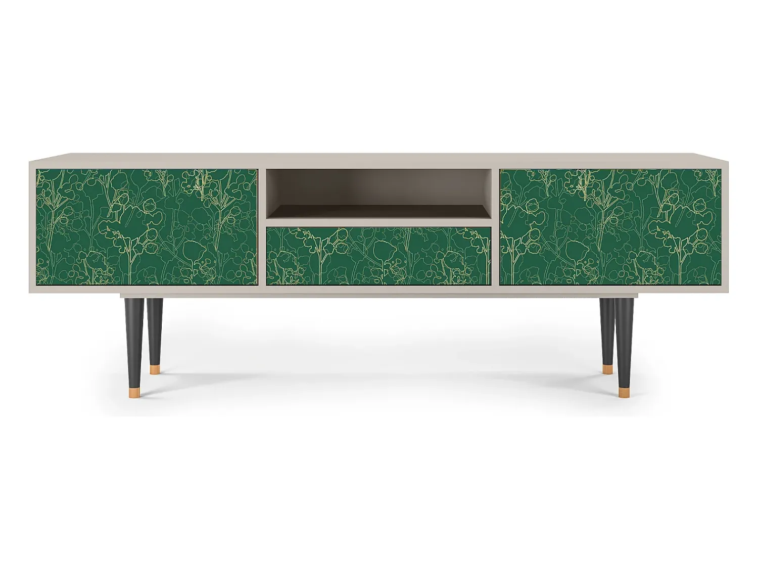 Mueble de TV - 170х59х41 cm - T6 - Emerald Forest, Areia^ Móvel De Tv