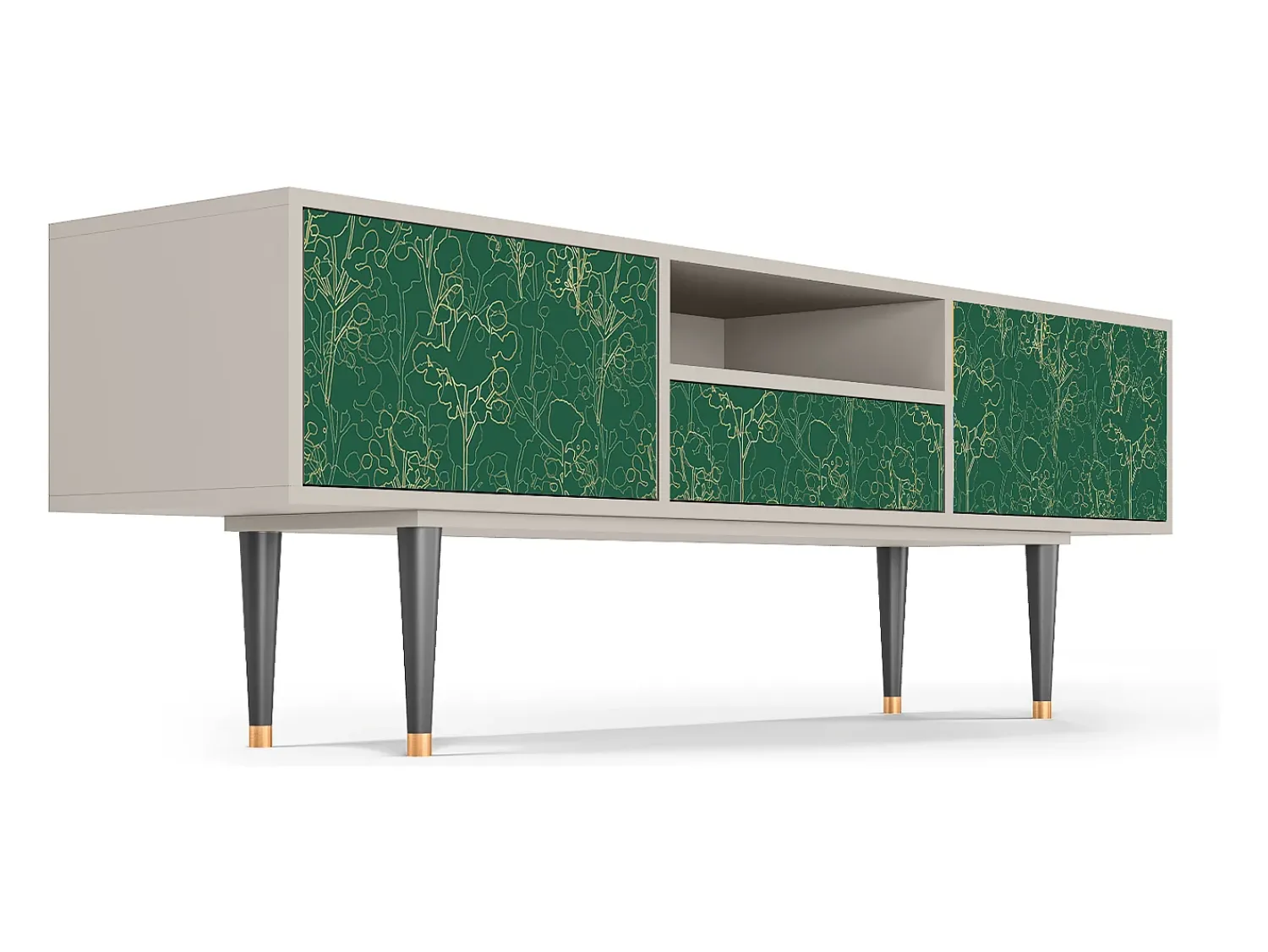 Mueble de TV - 170х59х41 cm - T6 - Emerald Forest, Areia^ Móvel De Tv