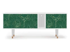Clearance Mueble de TV - 170х69х48 cm - T1 - Emerald Forest, Branco Bege
