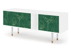 Clearance Mueble de TV - 170х69х48 cm - T1 - Emerald Forest, Branco Bege