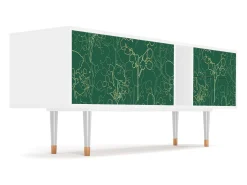 Clearance Mueble de TV - 170х69х48 cm - T1 - Emerald Forest, Branco Bege