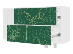 Clearance Mueble de TV - 170х69х48 cm - T1 - Emerald Forest, Branco Bege