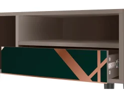 Mueble de TV - 115х59х48 cm - T3 - Emerald Gatsby, Latte^ Móvel De Tv