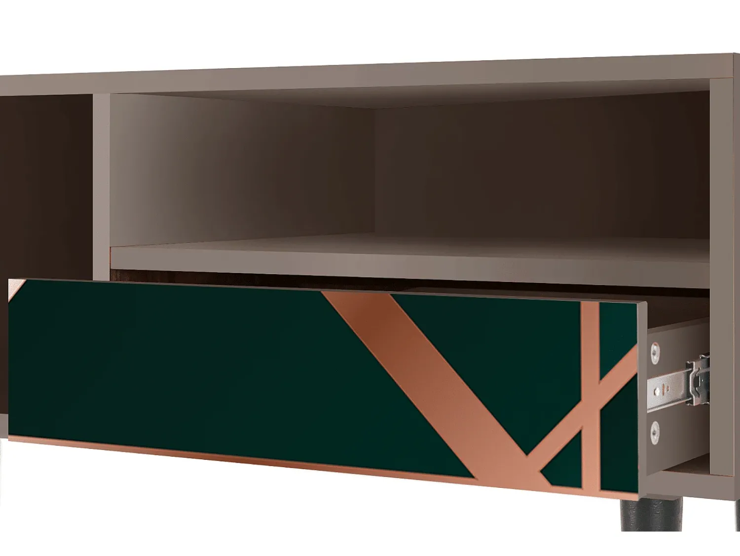 Mueble de TV - 115х59х48 cm - T3 - Emerald Gatsby, Latte^ Móvel De Tv