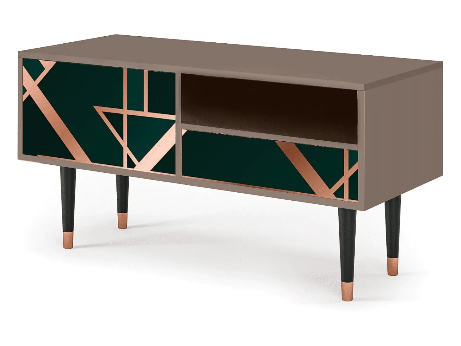 Mueble de TV - 115х59х48 cm - T3 - Emerald Gatsby, Latte^ Móvel De Tv