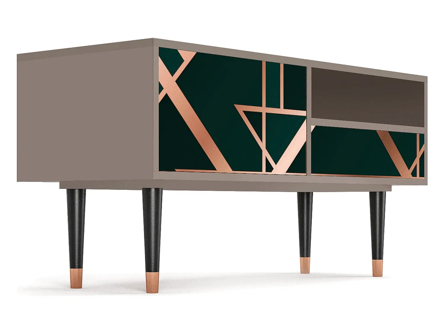 Mueble de TV - 115х59х48 cm - T3 - Emerald Gatsby, Latte^ Móvel De Tv