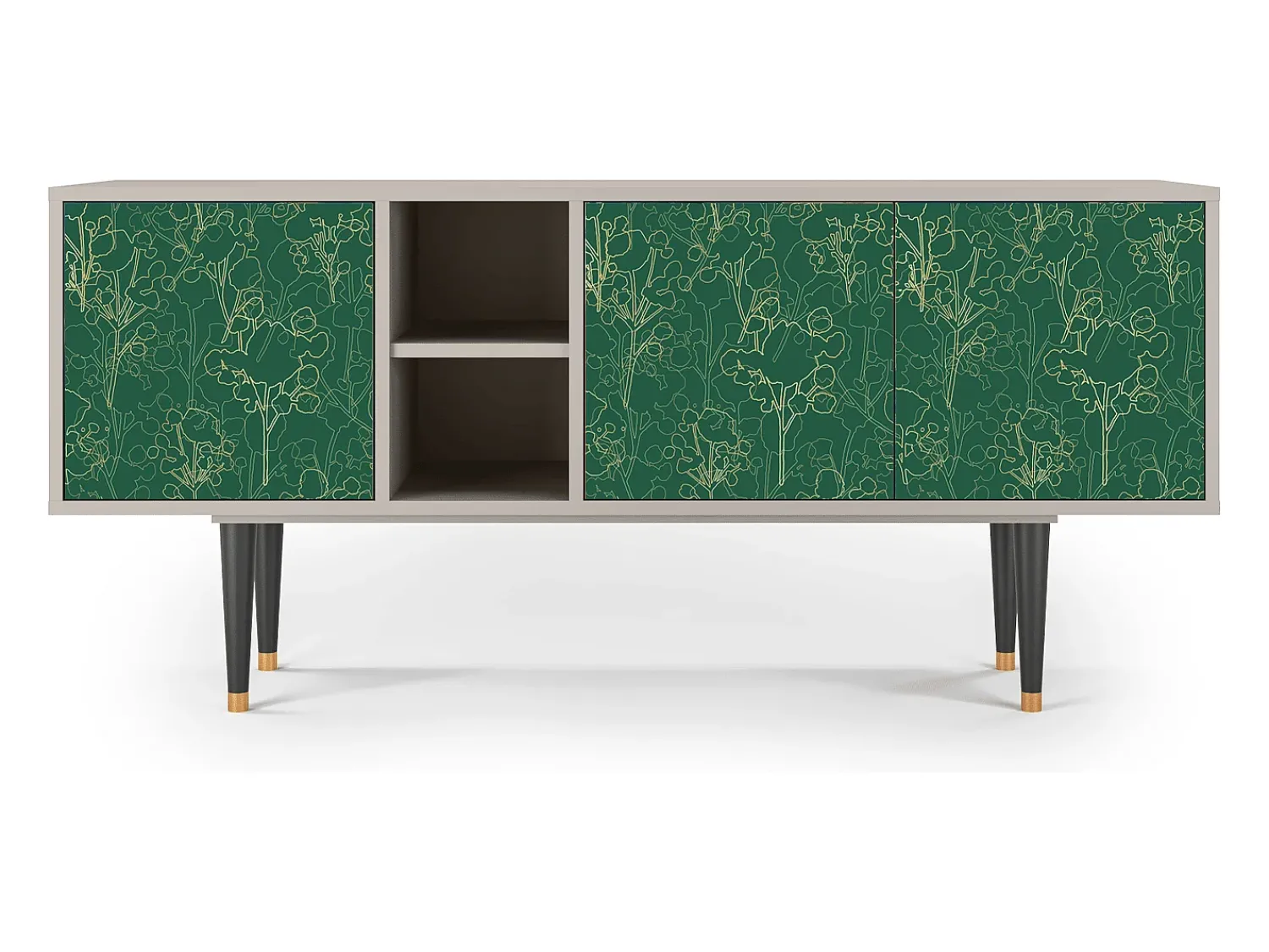 Mueble de TV - 150х69х41 cm - T5 - Emerald Forest, Areia^ Móvel De Tv