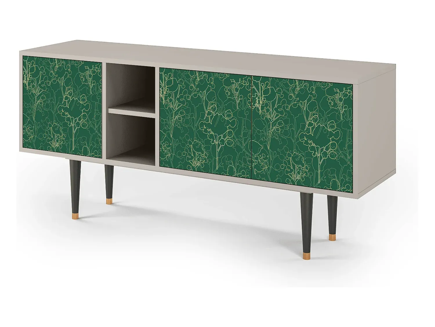 Mueble de TV - 150х69х41 cm - T5 - Emerald Forest, Areia^ Móvel De Tv