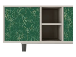 Mueble de TV - 150х69х41 cm - T5 - Emerald Forest, Areia^ Móvel De Tv